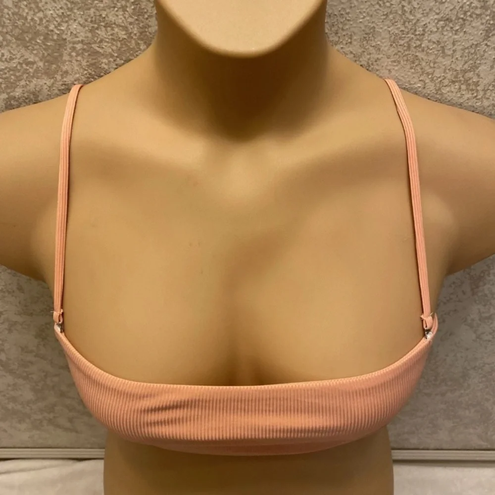 Zaful Peach Bikini Top